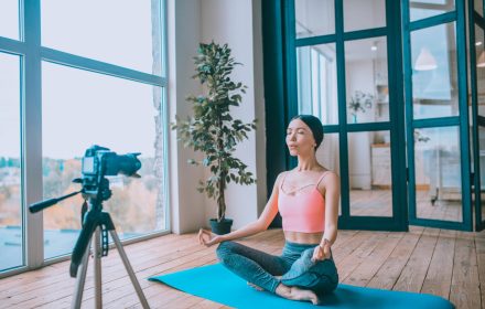 Enjoying,Morning.,Fitness,Blogger,Feeling,Amazing,While,Enjoying,Her,Morning